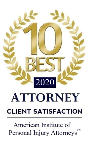 2020 American Institute’s 10 Best Personal Injury Attorney Badge