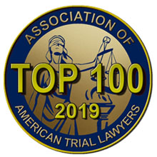 2019 Association of American Trial Lawyers' Top 100 Badge