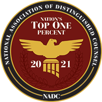 2021 National Association of Distinguished Counsel Badge