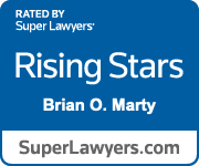 Brian O. Marty's Super Lawyers Rising Star Badge